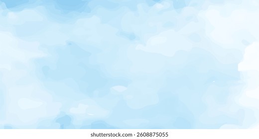 Abstract Watercolor in Dreamy Hues of Blue and White, Crafted with Gentle Strokes to Evoke a Sense of Stillness and Tranquility


