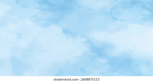 Abstract Watercolor in Dreamy Hues of Blue and White, Crafted with Gentle Strokes to Evoke a Sense of Stillness and Tranquility

