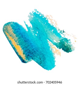 Abstract watercolor drops on light background.The color splashing in the paper. Hand drawn Vector illustration