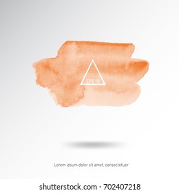 Abstract watercolor drops on light background.The color splashing in the paper. Hand drawn Vector illustration