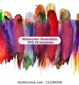 Abstract watercolor ; EPS.10 vector