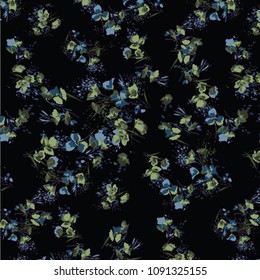 abstract watercolor floral pattern in vector