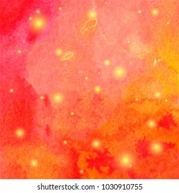 Abstract watercolor galaxy sky background. Watercolor texture for design