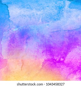 Abstract watercolor galaxy sky background. Watercolor texture for design