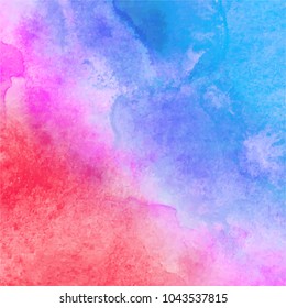 Abstract watercolor galaxy sky background. Watercolor texture for design