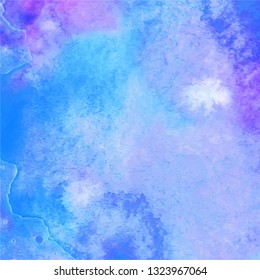 Abstract watercolor galaxy sky background. Watercolor texture for design. Vector illustration