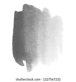 Abstract watercolor grayscale background. Vector illustration. Grunge texture for cards and flyers design. A model for the creation of digital brushes