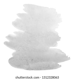 Abstract watercolor grayscale background. Vector illustration. Grunge texture for cards and flyers design. A model for the creation of digital brushes