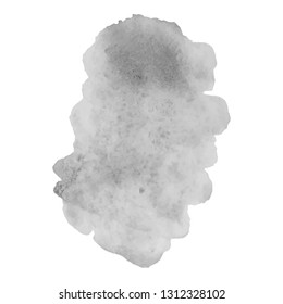 Abstract watercolor grayscale background. Vector illustration. Grunge texture for cards and flyers design. A model for the creation of digital brushes