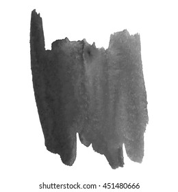 Abstract watercolor grayscale background. Vector illustration. Grunge texture for cards and flyers design. A model for the creation of digital brushes
