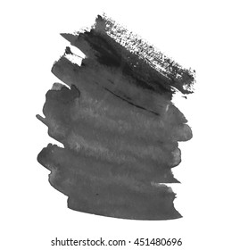 Abstract watercolor grayscale background. Vector illustration. Grunge texture for cards and flyers design. A model for the creation of digital brushes