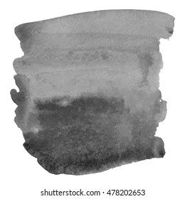 Abstract watercolor grayscale background. Vector illustration. Grunge texture for cards and flyers design. A model for the creation of digital brushes