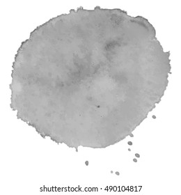 Abstract watercolor grayscale background. Vector illustration. Grunge texture for cards and flyers design. A model for the creation of digital brushes