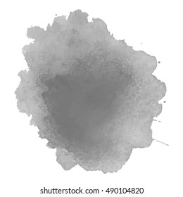 Abstract watercolor grayscale background. Vector illustration. Grunge texture for cards and flyers design. A model for the creation of digital brushes