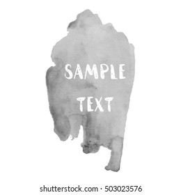 Abstract watercolor grayscale background. Vector illustration. Grunge texture for cards and flyers design. A model for the creation of digital brushes