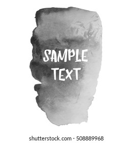 Abstract watercolor grayscale background. Vector illustration. Grunge texture for cards and flyers design. A model for the creation of digital brushes