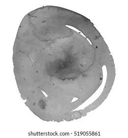 Abstract watercolor grayscale background. Vector illustration. Grunge texture for cards and flyers design. A model for the creation of digital brushes