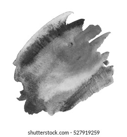 Abstract watercolor grayscale background. Vector illustration. Grunge texture for cards and flyers design. A model for the creation of digital brushes