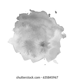 Abstract watercolor grayscale background. Vector illustration. Grunge texture for cards and flyers design. A model for the creation of digital brushes