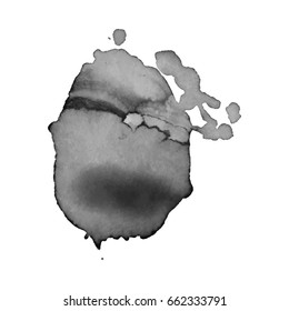 Abstract watercolor grayscale background. Vector illustration. Grunge texture for cards and flyers design. A model for the creation of digital brushes
