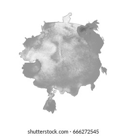 Abstract watercolor grayscale background. Vector illustration. Grunge texture for cards and flyers design. A model for the creation of digital brushes