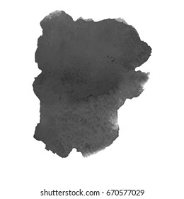 Abstract watercolor grayscale background. Vector illustration. Grunge texture for cards and flyers design. A model for the creation of digital brushes