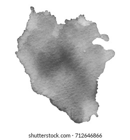 Abstract watercolor grayscale background. Vector illustration. Grunge texture for cards and flyers design. A model for the creation of digital brushes
