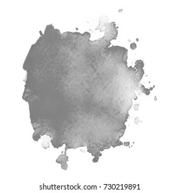 Abstract watercolor grayscale background. Vector illustration. Grunge texture for cards and flyers design. A model for the creation of digital brushes