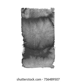Abstract watercolor grayscale background. Vector illustration. Grunge texture for cards and flyers design.