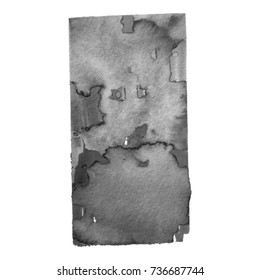 Abstract watercolor grayscale background. Vector illustration. Grunge texture for cards and flyers design.