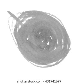 Abstract watercolor grayscale circle background. Vector illustration. Grunge texture for cards and flyers design. A model for the creation of digital brushes