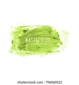 Abstract Watercolor Greenbackground