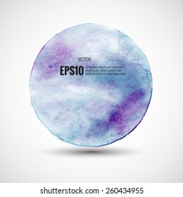 Abstract watercolor grunge vector design circle