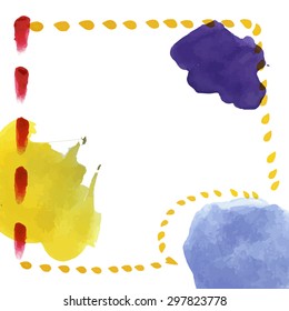 Abstract watercolor hand drawn background for postcards, invitations, etc Abstract watercolor hand drawn background for postcards, invitations, etc