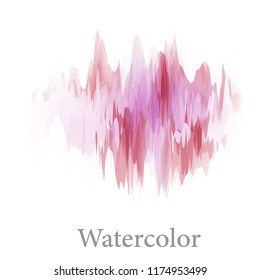 Abstract watercolor hand paint texture, isolated on white background,vector 