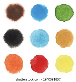 Abstract watercolor hand paint texture isolated on white background