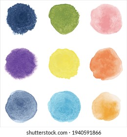 Abstract watercolor hand paint texture isolated on white background
