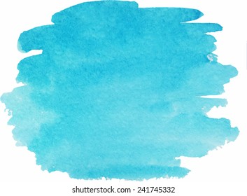 Abstract watercolor hand paint texture, isolated on white background, watercolor textured backdrop, watercolor drop, traced, vector eps 8