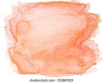 Abstract watercolor hand paint texture, isolated on white background, watercolor textured backdrop, watercolor drop, traced, vector eps 8