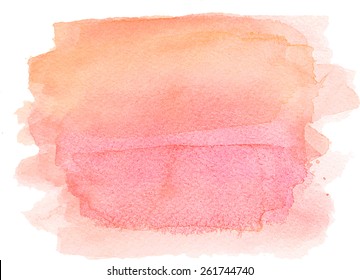 Abstract watercolor hand paint texture, isolated on white background, watercolor textured backdrop, watercolor drop, traced, vector eps 8