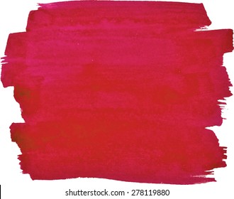 Abstract Watercolor Hand Paint Texture, Isolated On White Background, Watercolor Textured Backdrop, Watercolor Drop, Traced, Vector Eps 8