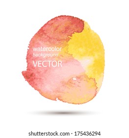 Abstract watercolor hand painted background in violet colorsAbstract watercolor hand painted background