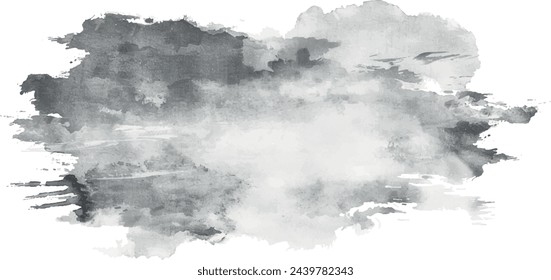 abstract watercolor hand painted background black gray