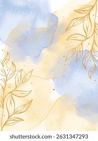 abstract watercolor hand painted background illustration art