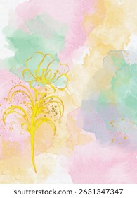 abstract watercolor hand painted background illustration art