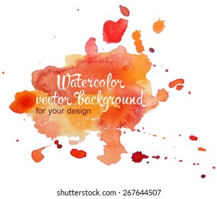 Abstract watercolor hand painted background in different colors. Multicolor watercolor splash.