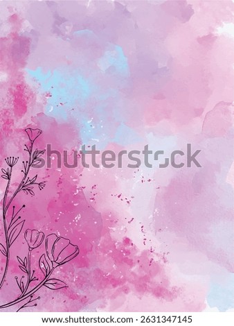 abstract watercolor hand painted background illustration art