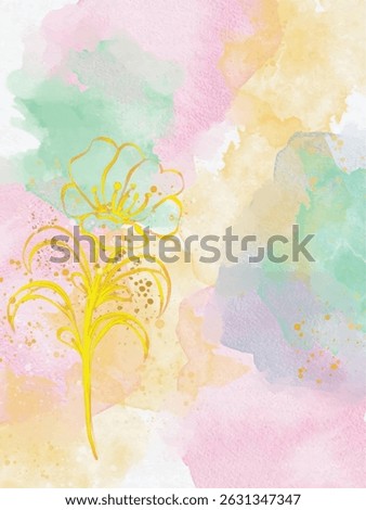 abstract watercolor hand painted background illustration art