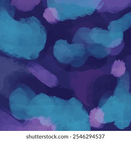 abstract watercolor hand painted blue pink purple background	