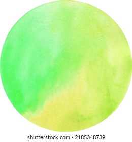 Abstract Watercolor hand painted dot. Beautiful watercolor circle design elements. Watercolor background. Color trend